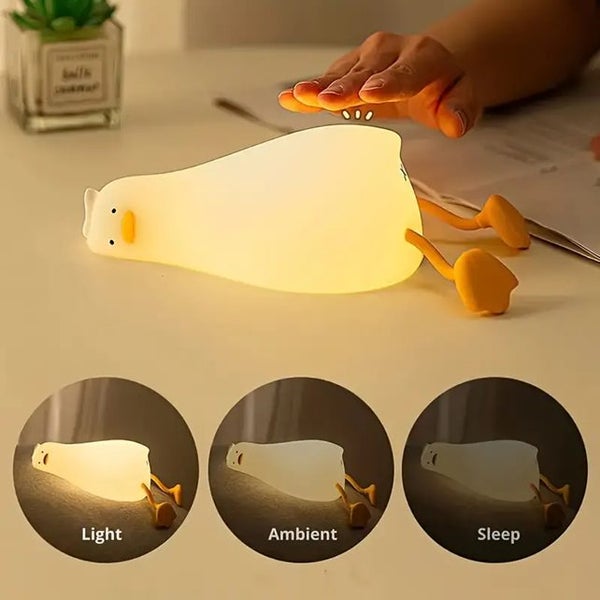 Cute Duckling Silicone Touch Night Light - bobsbits Carousel 2