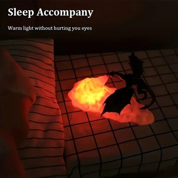 3D Fire Dragon Night Light Carousel 2
