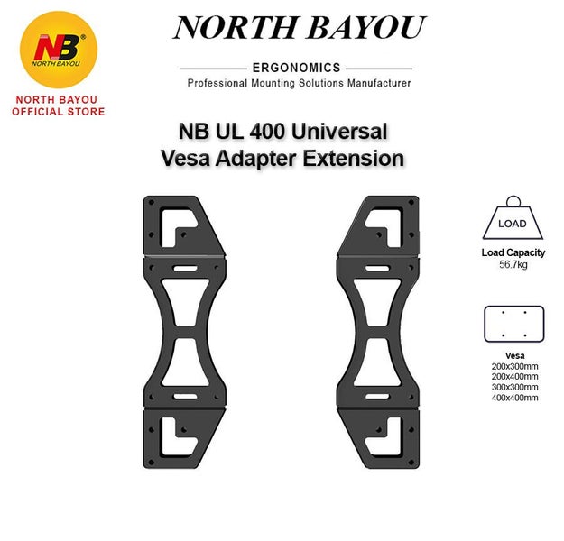 NB UL400 Universal Vesa TV Adapter Extension Bracket #1 (H5 Shelf - Papakura) Carousel 1