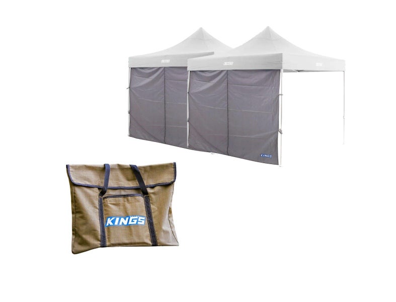 2x Kings Gazebo Side Wall + Flat Canvas Bag Carousel 1