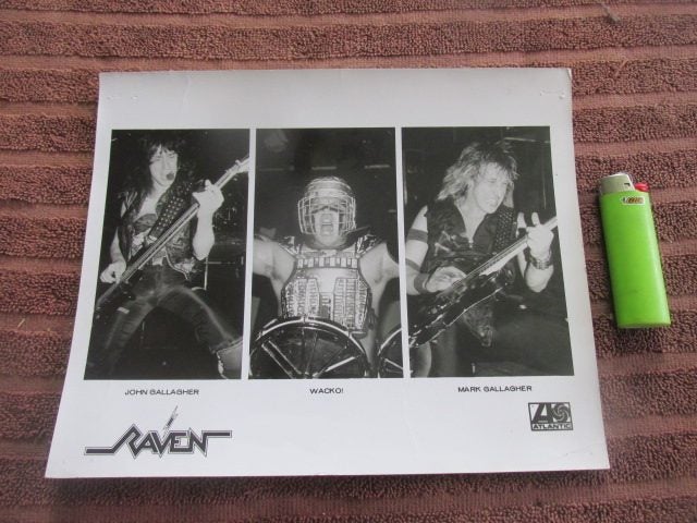 ORIGINAL 1980'S RAVEN PROMO PHOTO! NWOBHM! Carousel 1