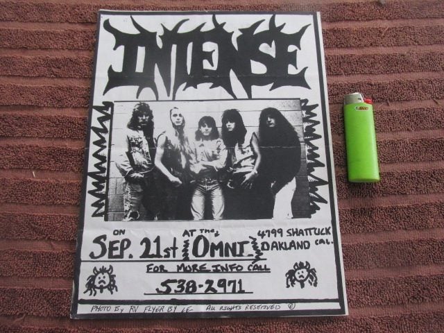 ORIGINAL 1980'S THRASH FLYER! INTENSE! Carousel 1