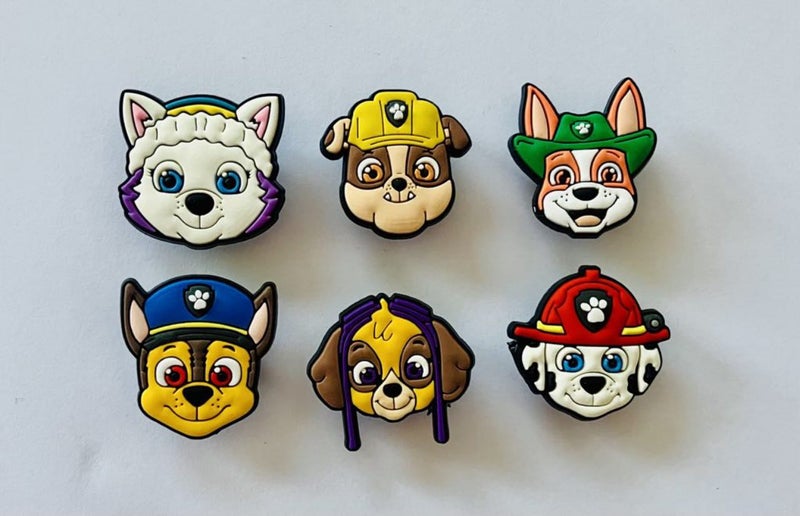 Paw Patrol Shoe Charms Pack of 6 Carousel 1