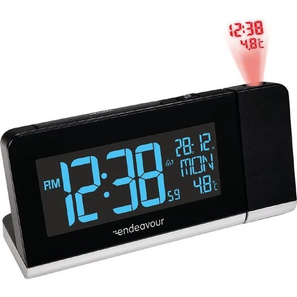 Endeavour Projection Clock with Indoor Temperature Carousel 1
