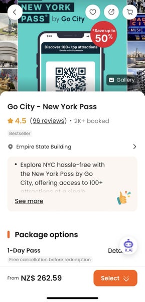 New York Go City Pass - 3 Attractions Carousel 1
