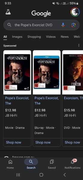 THE POPES EXORCIST dvd movie,,,2023 Russell Crowe62987928450818113