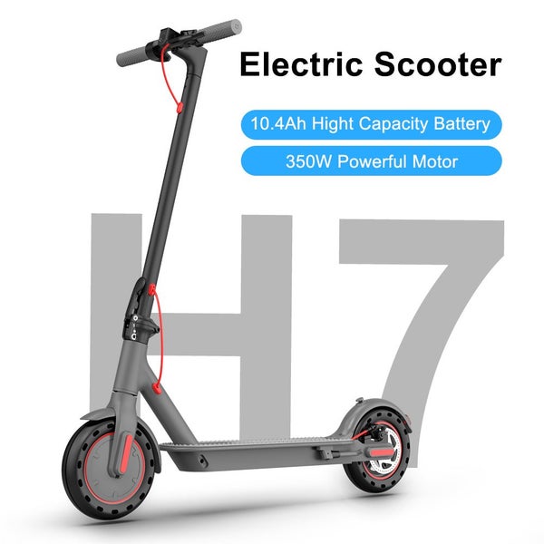 H7 Electric Scooter, 350W, 8.5" Solid Tires, Up to 25Km/h and 30km Long-Range Carousel 1