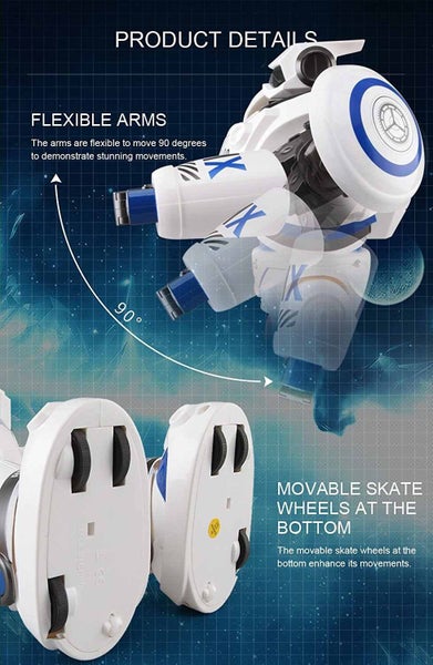 Intelligent RC Robot AD Police with Light and Sound Full Control Combat Defender Carousel 4