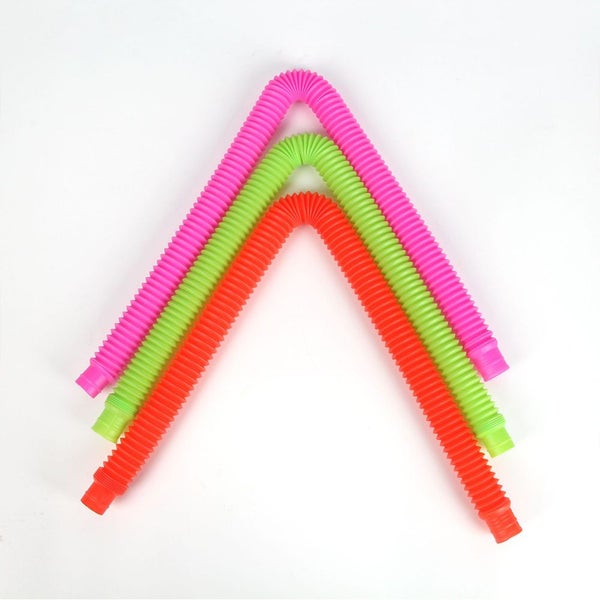 Toy 7Pcs Pop Tubes Plastic Stretch Fidget Pop Fun Toys Sensory Stress Relief Gam Carousel 9