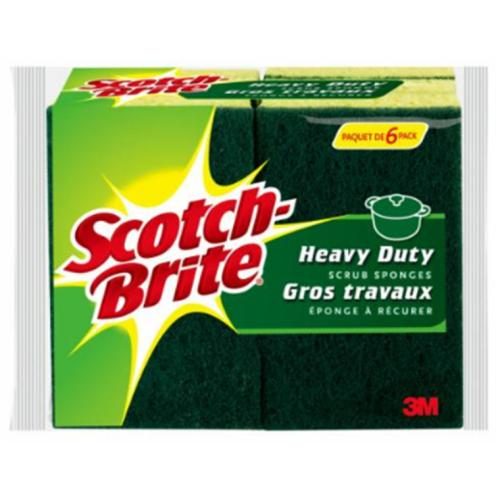 3M 11294 Scotch-Brite Heavy Duty Scrub Sponge 426, Pack of 6 [7100333717] Carousel 1
