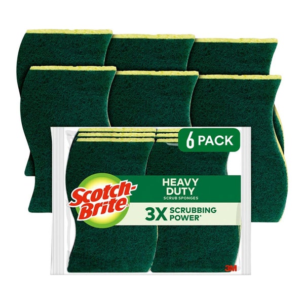 3M 11294 Scotch-Brite Heavy Duty Scrub Sponge 426, Pack of 6 [7100333717] Carousel 2