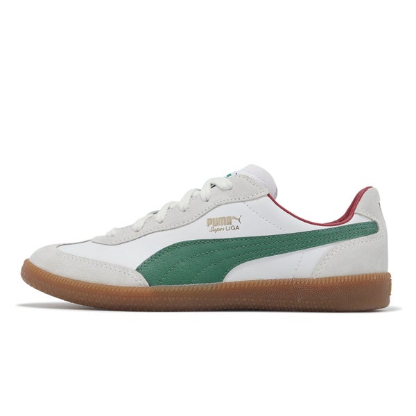 Puma Liga OG Retro Ivory Green Red Gum Men Unisex Casual Shoes 356999-22 Carousel 1