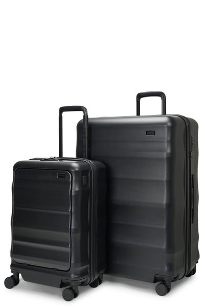 Explorer Luna-Air 55cm Front Access & 74cm Hardside Luggage Set Black Carousel 1