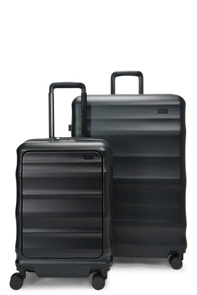 Explorer Luna-Air 55cm Front Access & 74cm Hardside Luggage Set Black Carousel 2
