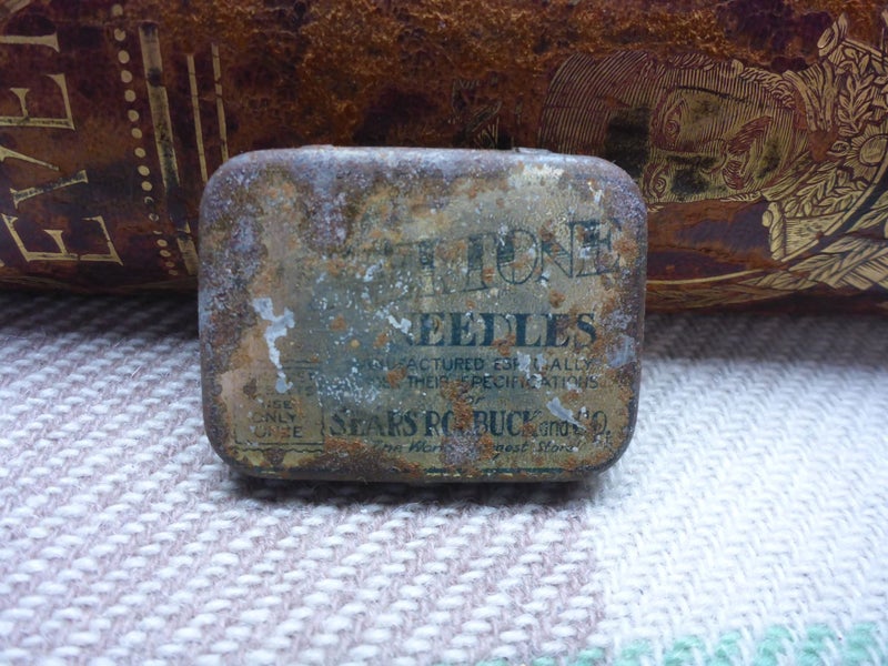 Awesome Old Vintage Gramophone Needles Tin Sears Robuck & Co64276005319683110