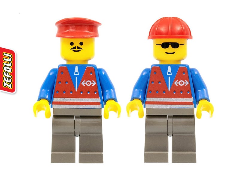 2 Train Minifigures from 'Santa Fe Super Chief (#10020)' Train Lego Set U Carousel 1