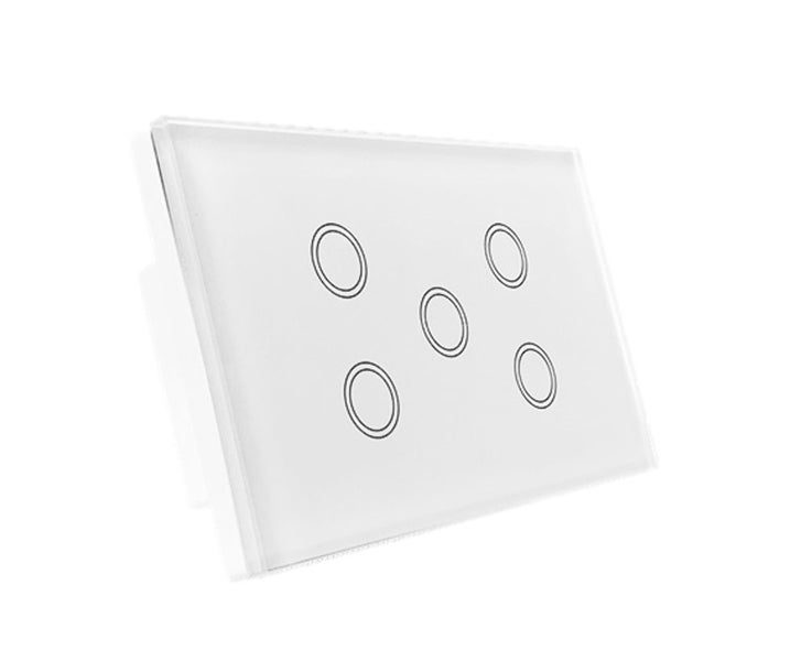 Zigbee 5 Gang Light Switch (White) Carousel 1