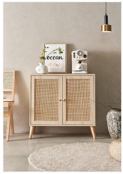 Mars 2 Door Sideboard W80 - Natural wood finish *35% OFF Carousel 1