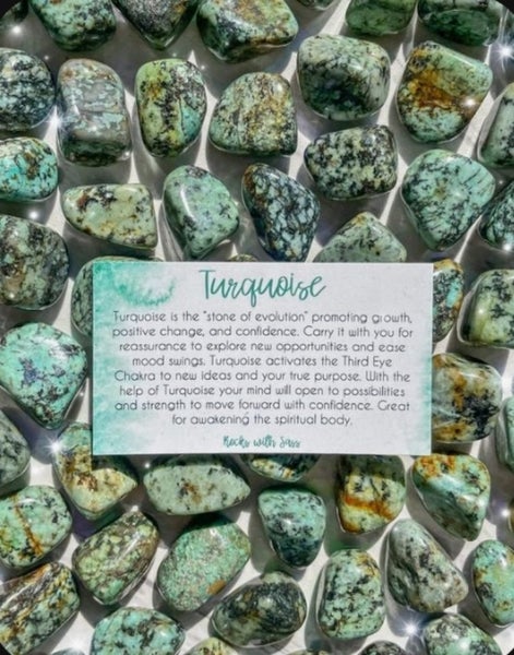 AFRICAN TURQUOISE CRYSTAL BEADED BRACELET PERSONAL & SPIRITUAL GROWTH (NZ MADE) Carousel 6