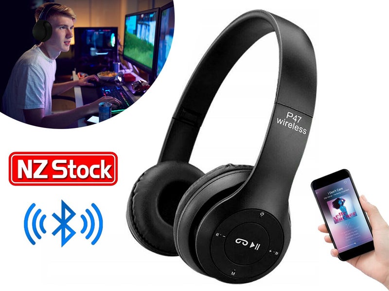 PTN New P47 Bluetooth Headset - Black Sale Sale Sale Carousel 1