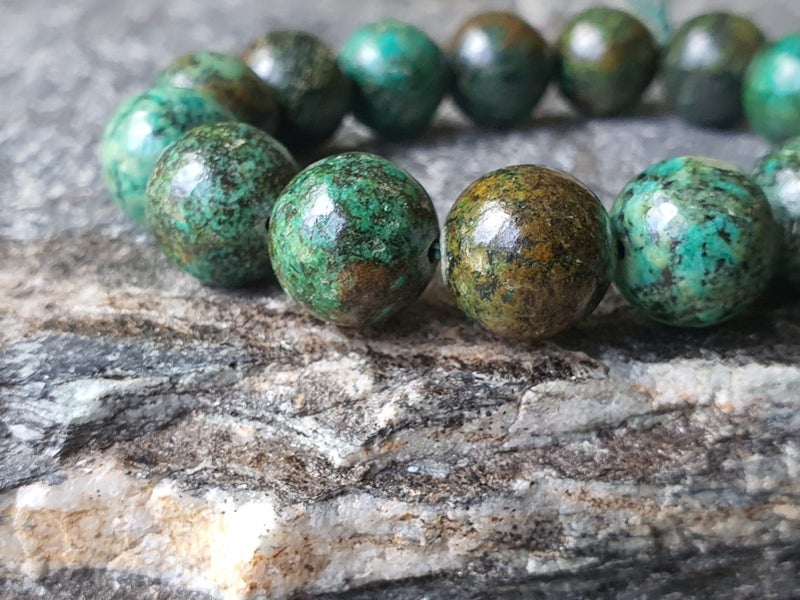 AFRICAN TURQUOISE CRYSTAL BEADED BRACELET PERSONAL & SPIRITUAL GROWTH (NZ MADE) Carousel 2