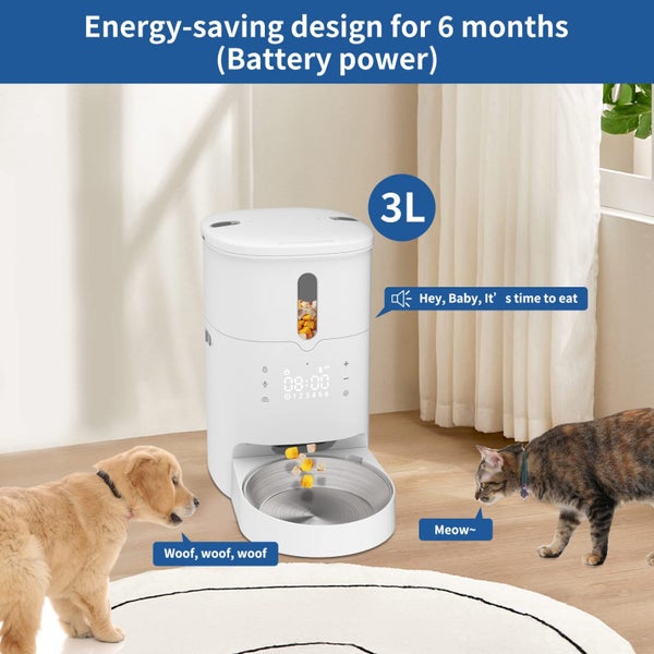 Automatic Pet Feeders for Cats and Dogs, Dry Food Dispenser Carousel 2