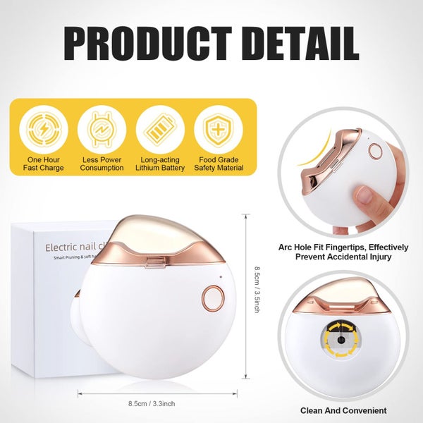 Automatic Nail Clipper, Electric Nail Clippers Safe Fingernail Cutter Carousel 2