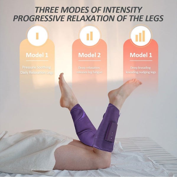 1 Pair Cordless Leg Massager , for Circulation Rechargeable Calf Massager Carousel 2