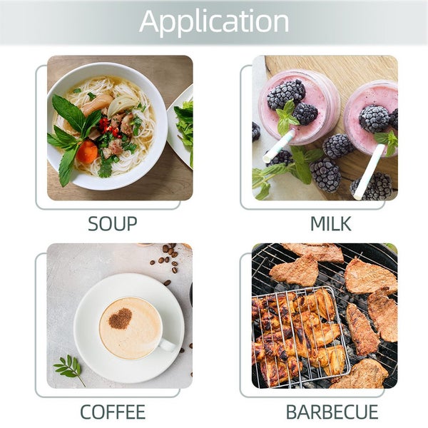 2pcs Digital Instant Read Meat Thermometer,Kitchen Cooking Food Thermometer Carousel 5