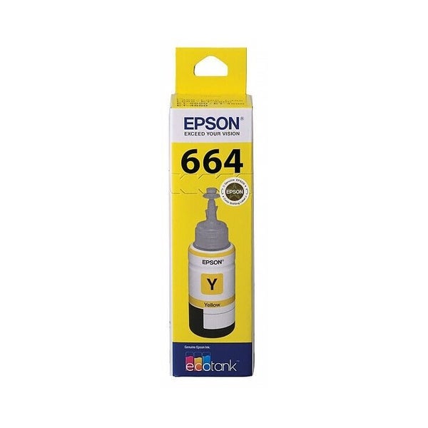 Epson T664 Yellow EcoTank 664 Toner Ink Bottle C13T664492 Genuine Original Carousel 1