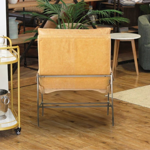 Urbano Interiors - Marsala Leather Club Chair in Rum Carousel 5