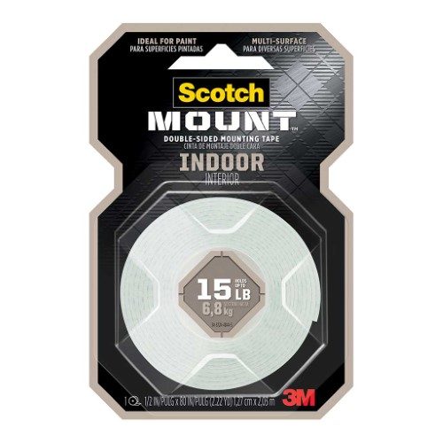 3M Scotch Indoor Mounting Tape 110P 12.7mmx1.9m Carousel 1