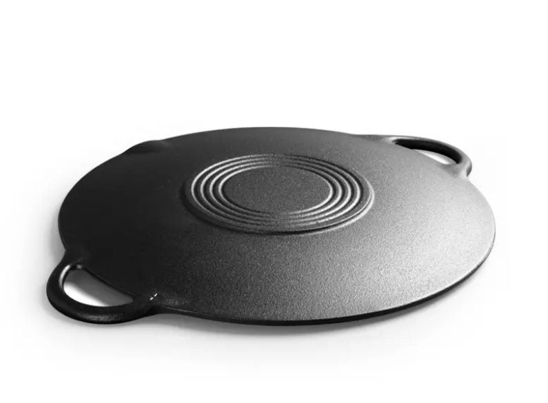 Multipurpose Cast Iron Grill & Fry Pan - Durable Non-Stick Cookware 35CM Snap... Carousel 5