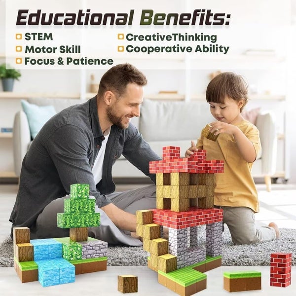100pcs Magnetic Blocks-Build Sensory Classroom Must Haves Carousel 2