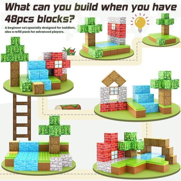 100pcs Magnetic Blocks-Build Sensory Classroom Must Haves Carousel 1