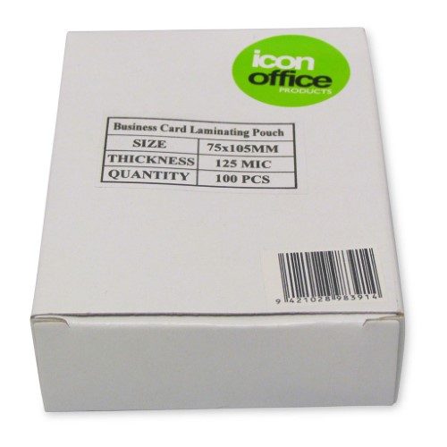 Icon ID Card Size 125micron Laminating Pouches (100pcs) 75x105mm Carousel 1