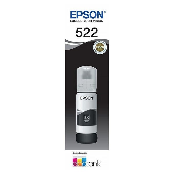 Epson T522 Black EcoTank 522 Ink Toner Bottle C13T00M192 Genuine Original Carousel 1