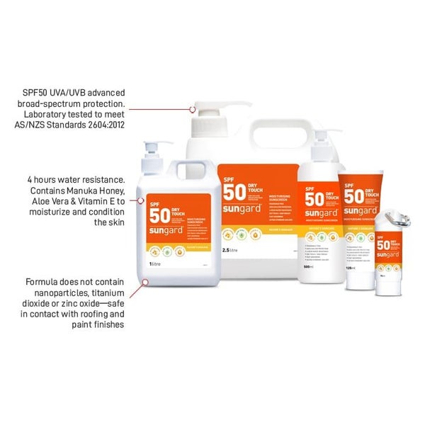 SunGard SPF50 Sunscreen with Manuka Honey, Aloe Vera and Vitamin E 125ml Tube Carousel 3