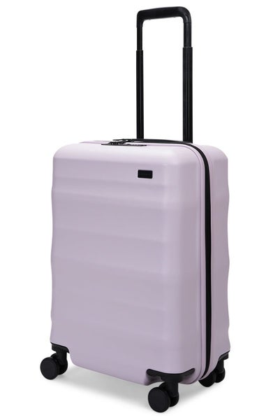 Explorer Luna-Air 55cm Hardside USB Carry-On Suitcase Lilac Carousel 1