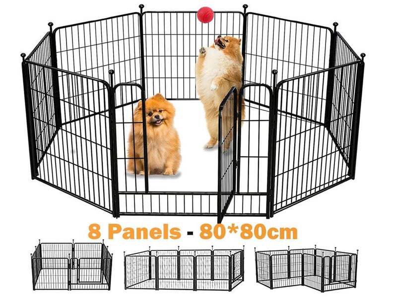 Foldable Dog Pet Playpen Metal Fence Snap Sale Sale Carousel 1