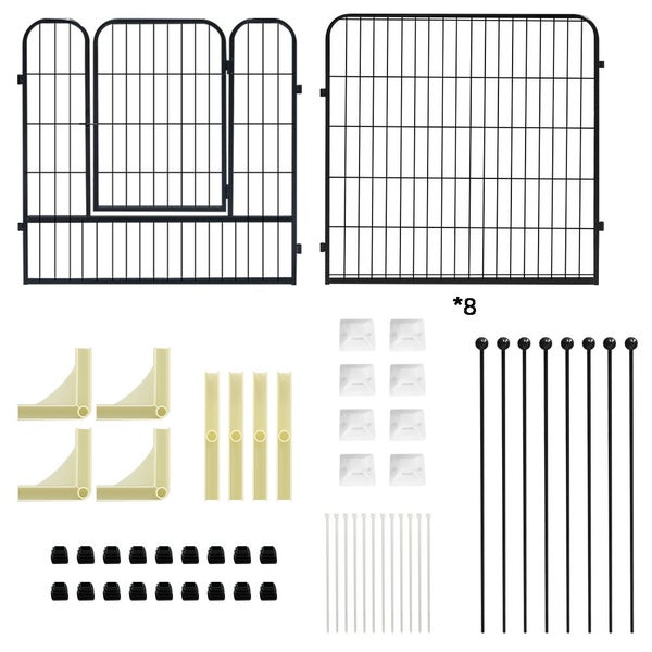 Foldable Dog Pet Playpen Metal Fence Snap Sale Sale Carousel 2