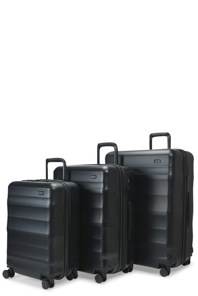 Explorer Luna-Air 55cm, 63cm & 74cm Hardside Luggage Set Black Carousel 1
