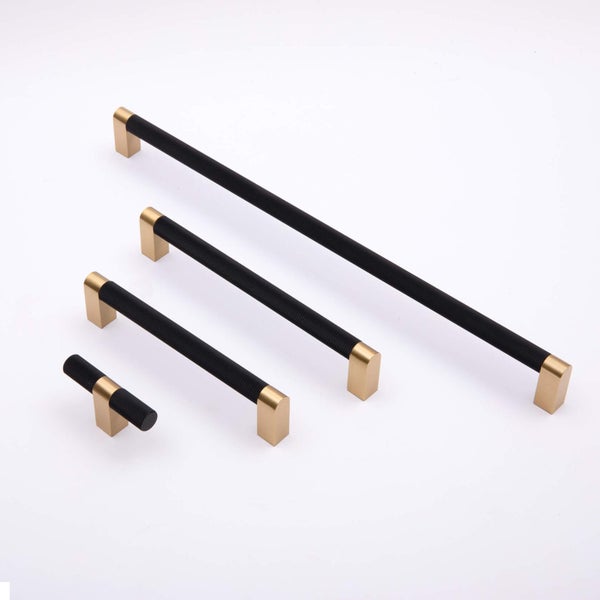 KT&CO Kitchen drawer handles matte black Brass Vaucluse Carousel 2