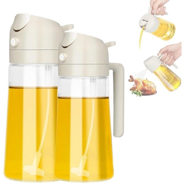 2-in-1 Oil Dispenser & Sprayer 470ml Cooking BBQ - Brand New NZ Stock Carousel 2