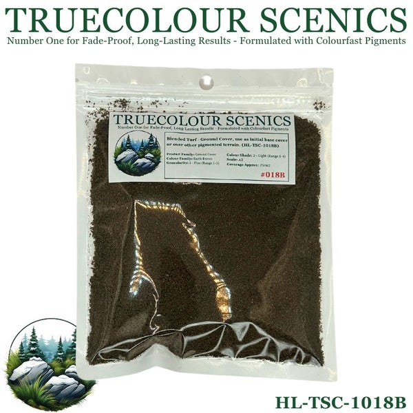 Truecolour Scenics Blended Turf Ground Cover Fine Medium 2 Earth Brown Carousel 1