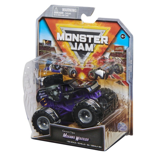 Monster Jam 1:64 Scale Series 25: Great Clips Mohawk Warrior Monster Truck Carousel 2