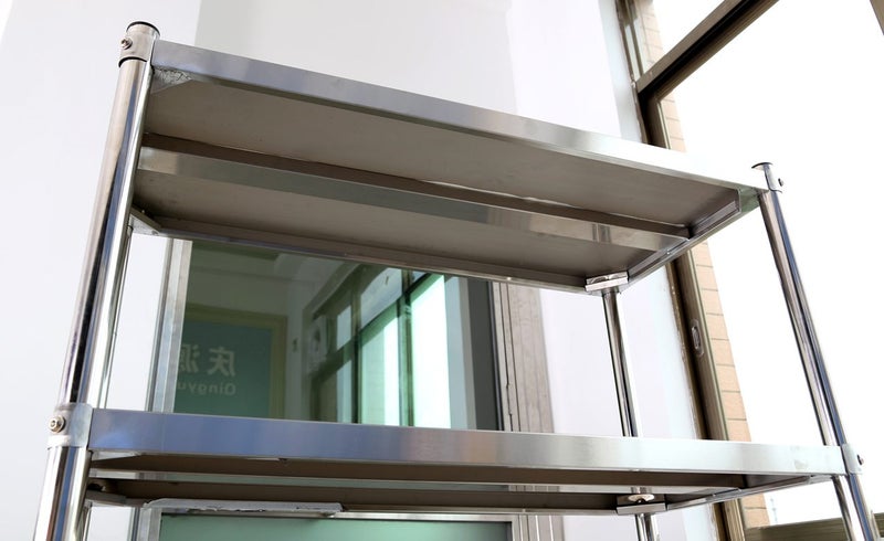 4 Tier stainless steel shelving - 1500x480x1800 Carousel 6