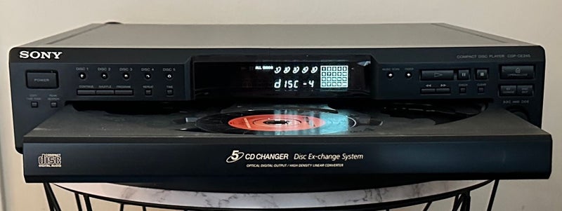 5 Disk CD Player Sony CDP-CE245 Carousel 1