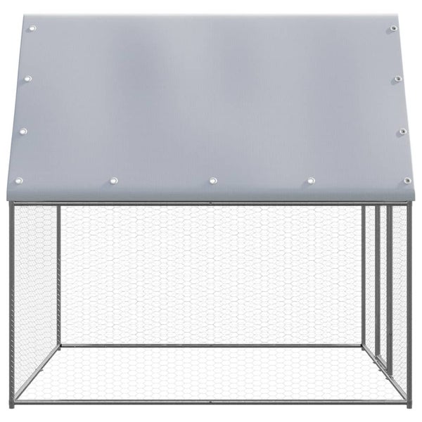 Outdoor Chicken Cage 2X2x2 M Galvanised Steel Poultry Cages Carousel 4