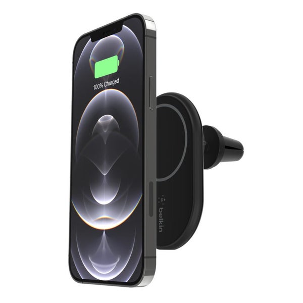 Belkin BoostCharge 10W Magnetic Wireless Car Charger Vent Mount - Black Carousel 1